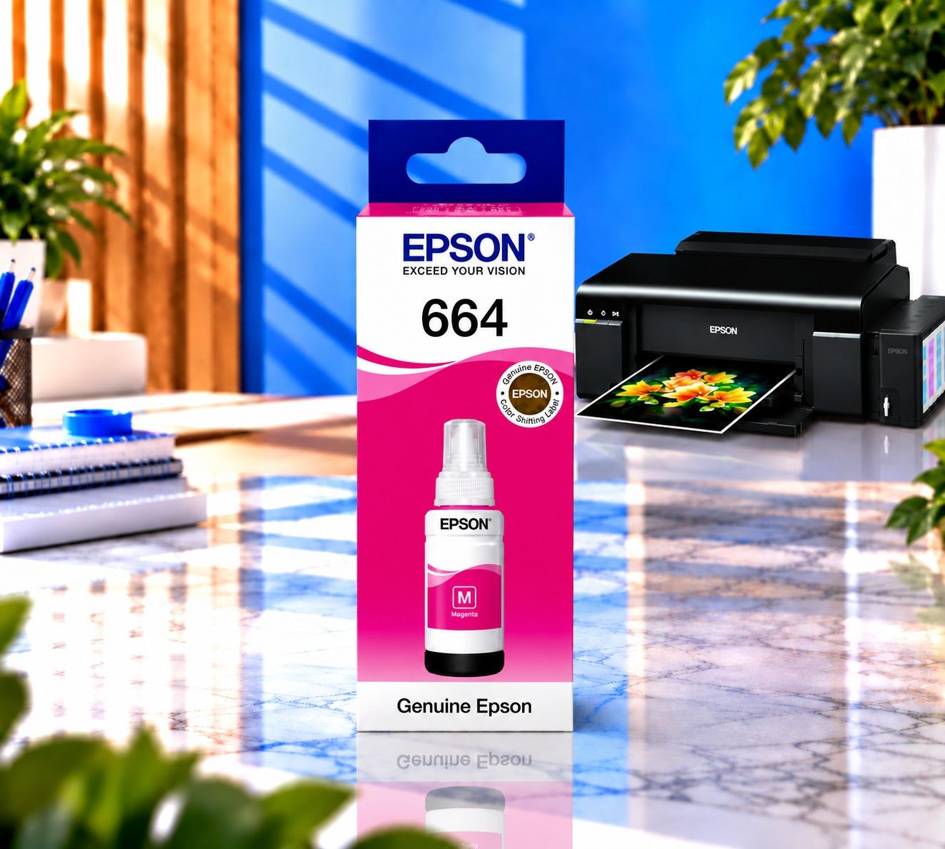 Canon EcoTank 664 Magenta Orijinal, şəkil 1