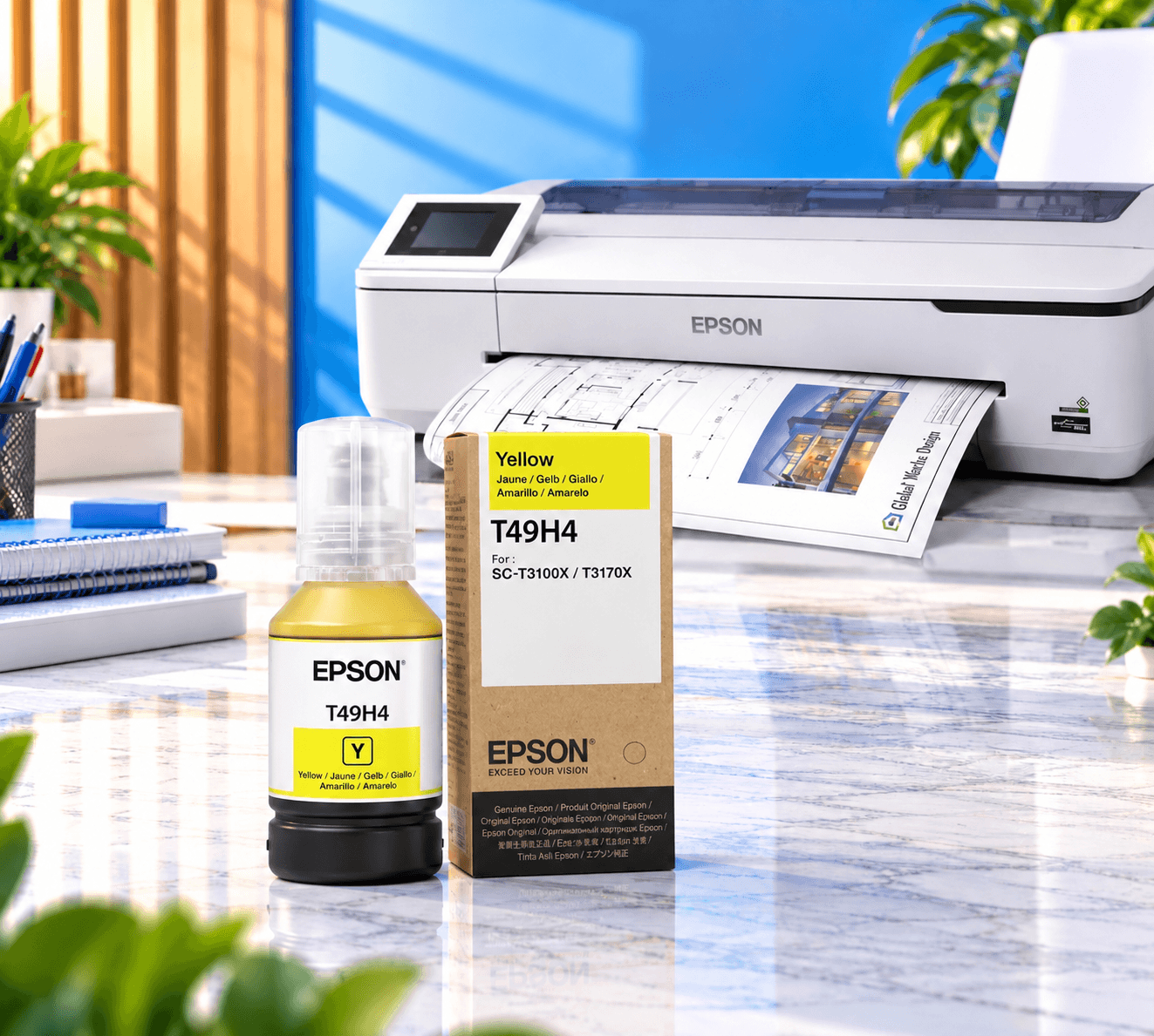 Epson T49H4 Yellow Orijinal, şəkil 1