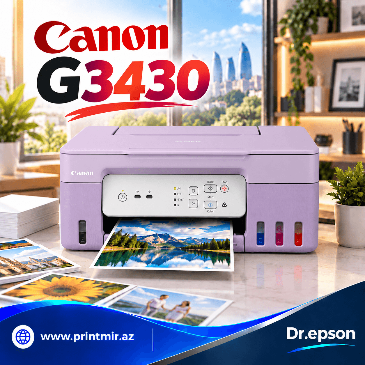 CANON MFP PIXMA G3430 PURPLE, şəkil 1