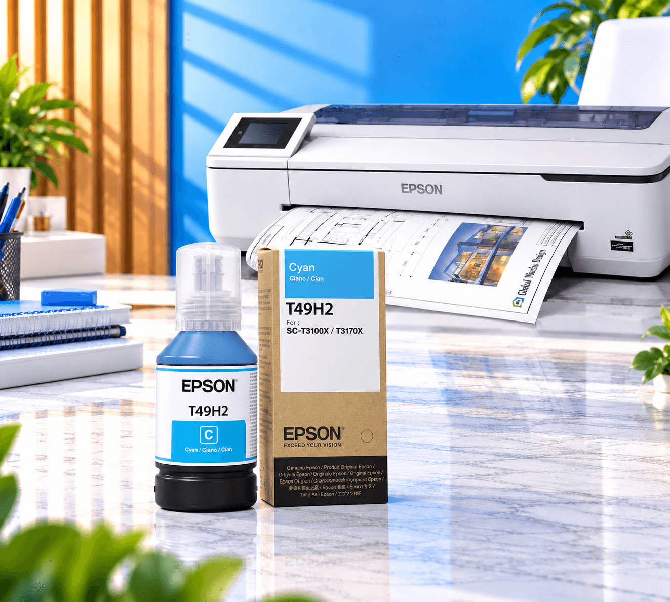 Epson T49H2 Cyan Orijinal, şəkil 1