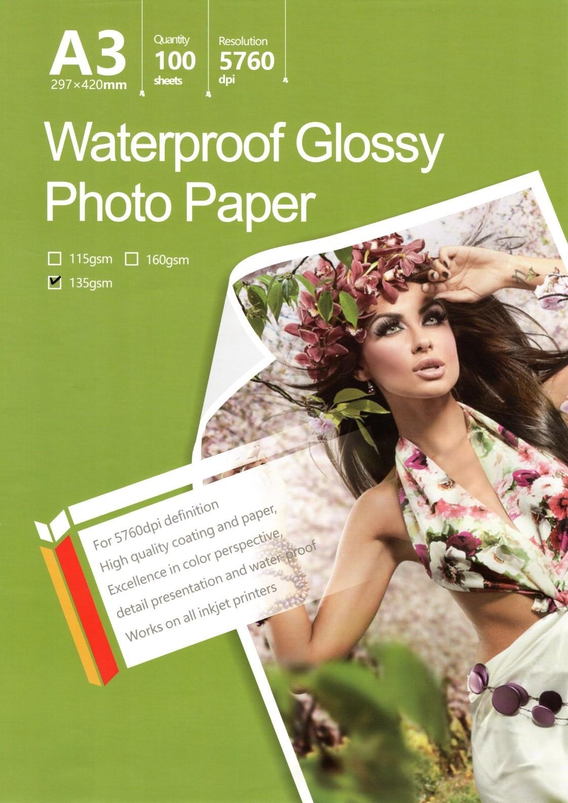 A3 - 135gsm single side glossy photo paper, şəkil 1