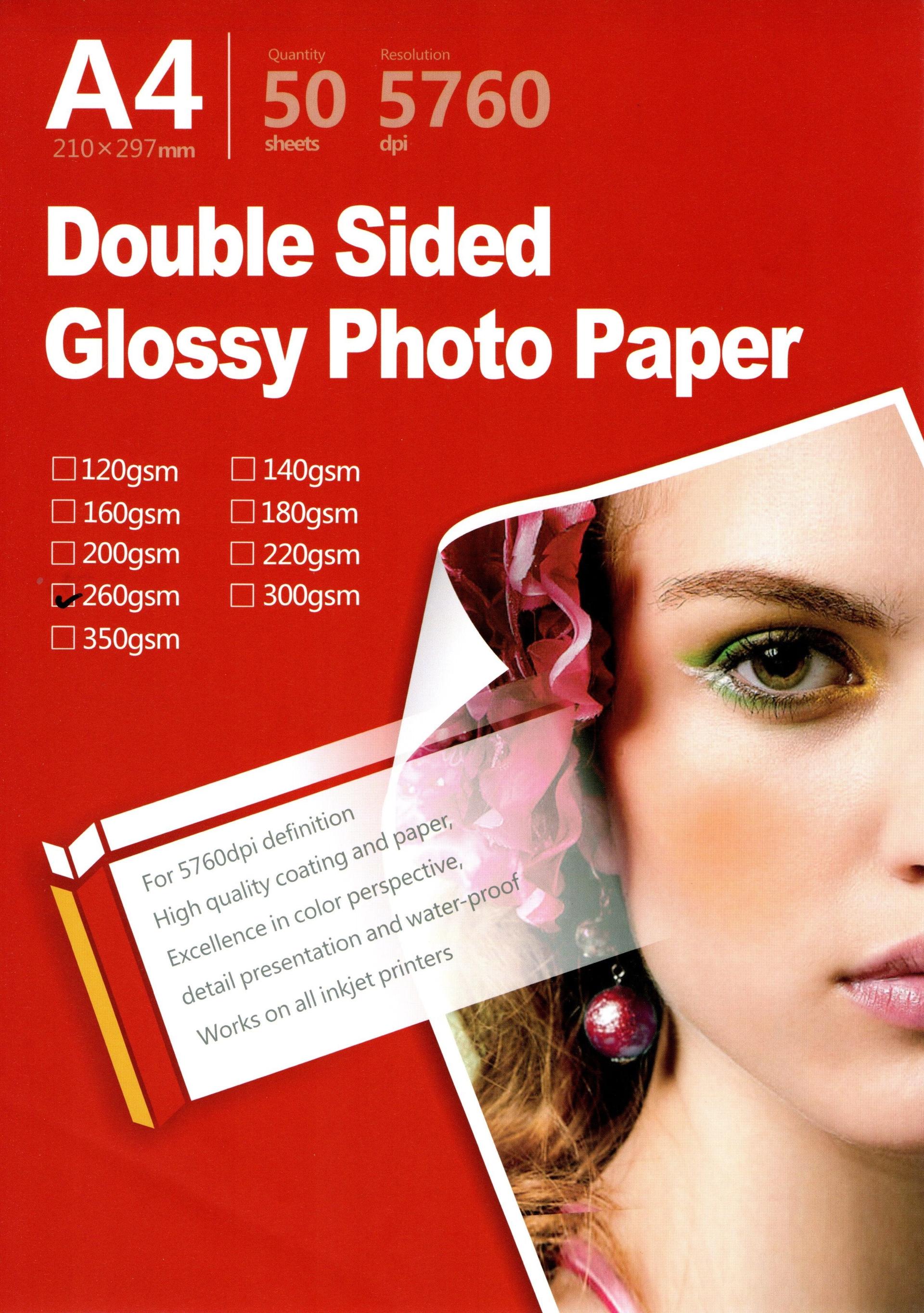 A4 - 260gsm double side glossy photo paper, şəkil 1