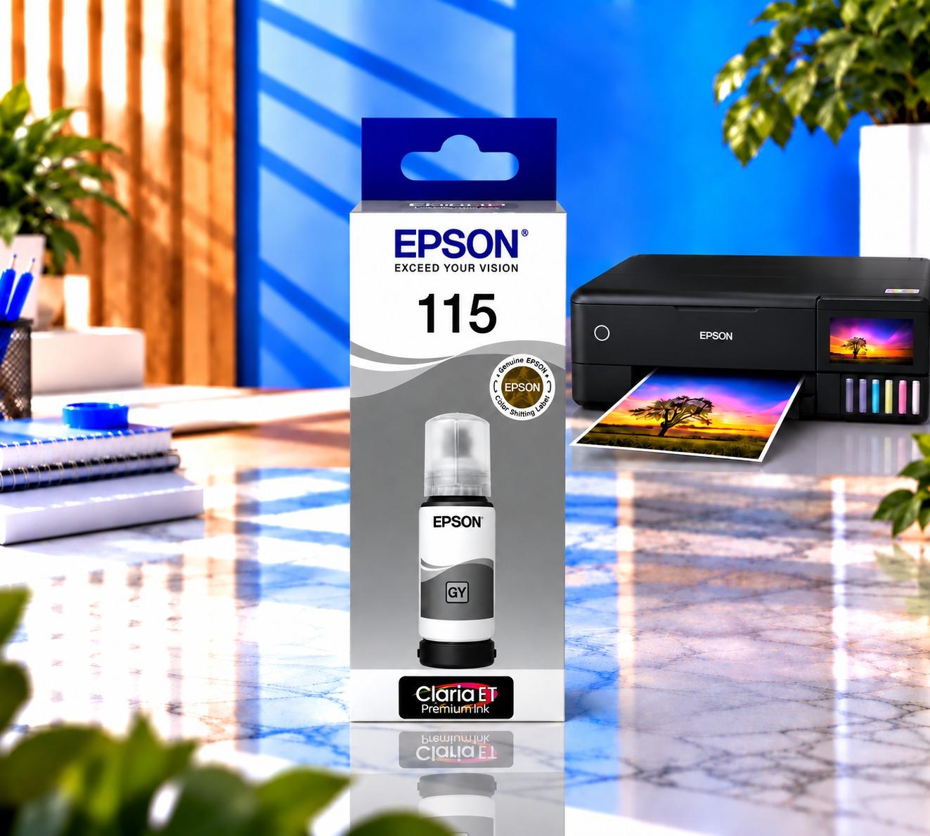 Epson EcoTank 115 Grey Orijinal, şəkil 1