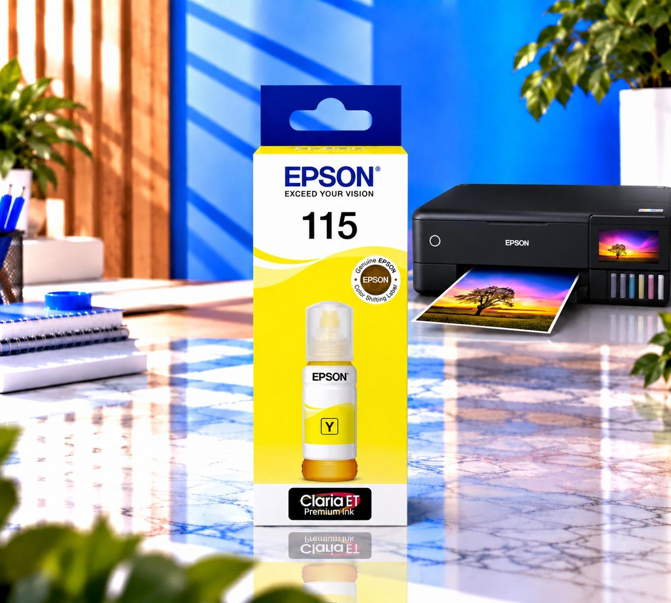 Epson EcoTank 115 Yellow Orijinal, şəkil 1