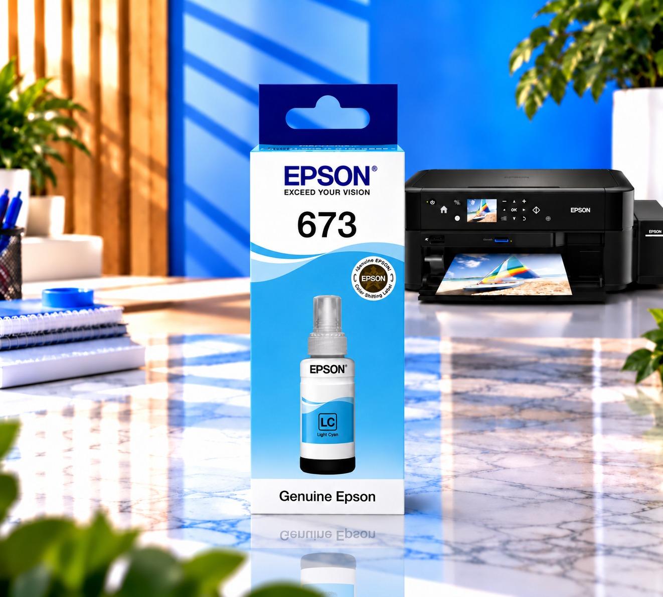 Canon EcoTank 673 Light Cyan Orijinal, şəkil 1