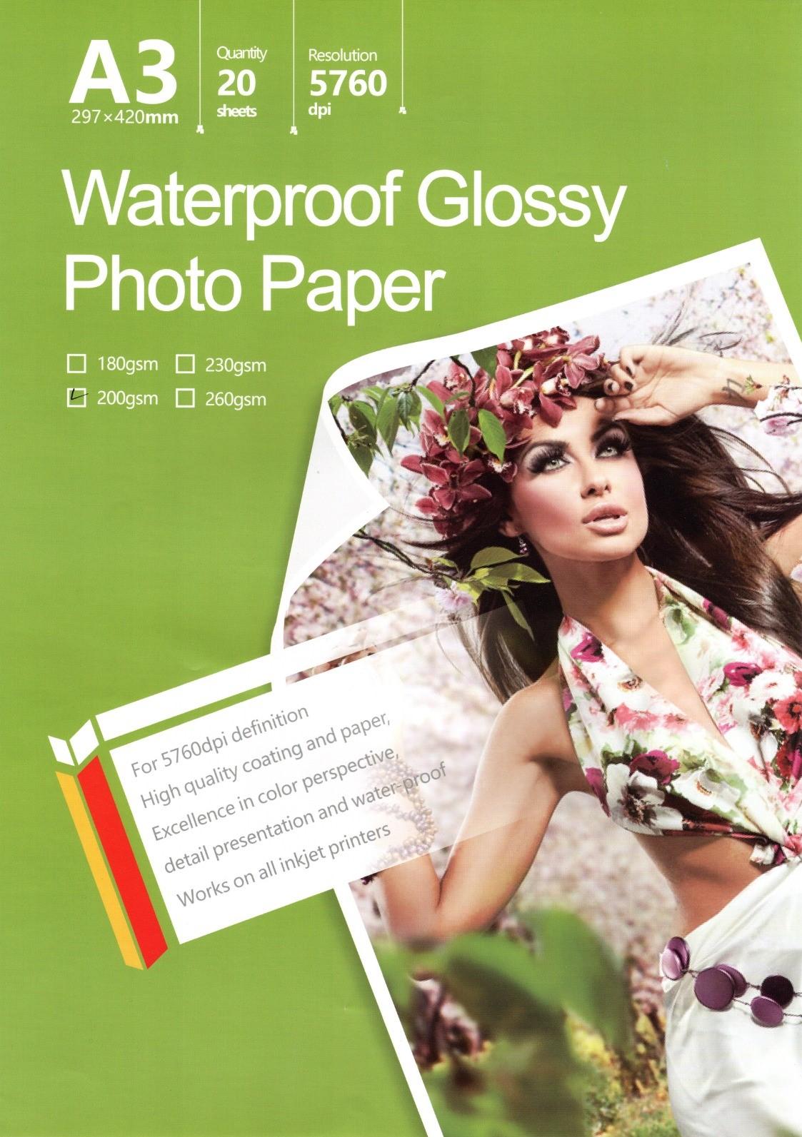 A3 - 200gsm single side glossy photo paper, şəkil 1