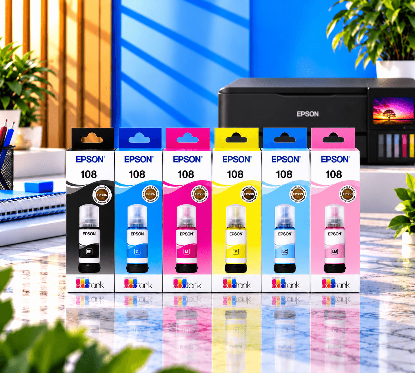 Epson EcoTank 108 Orijinal Komplekt, şəkil 1