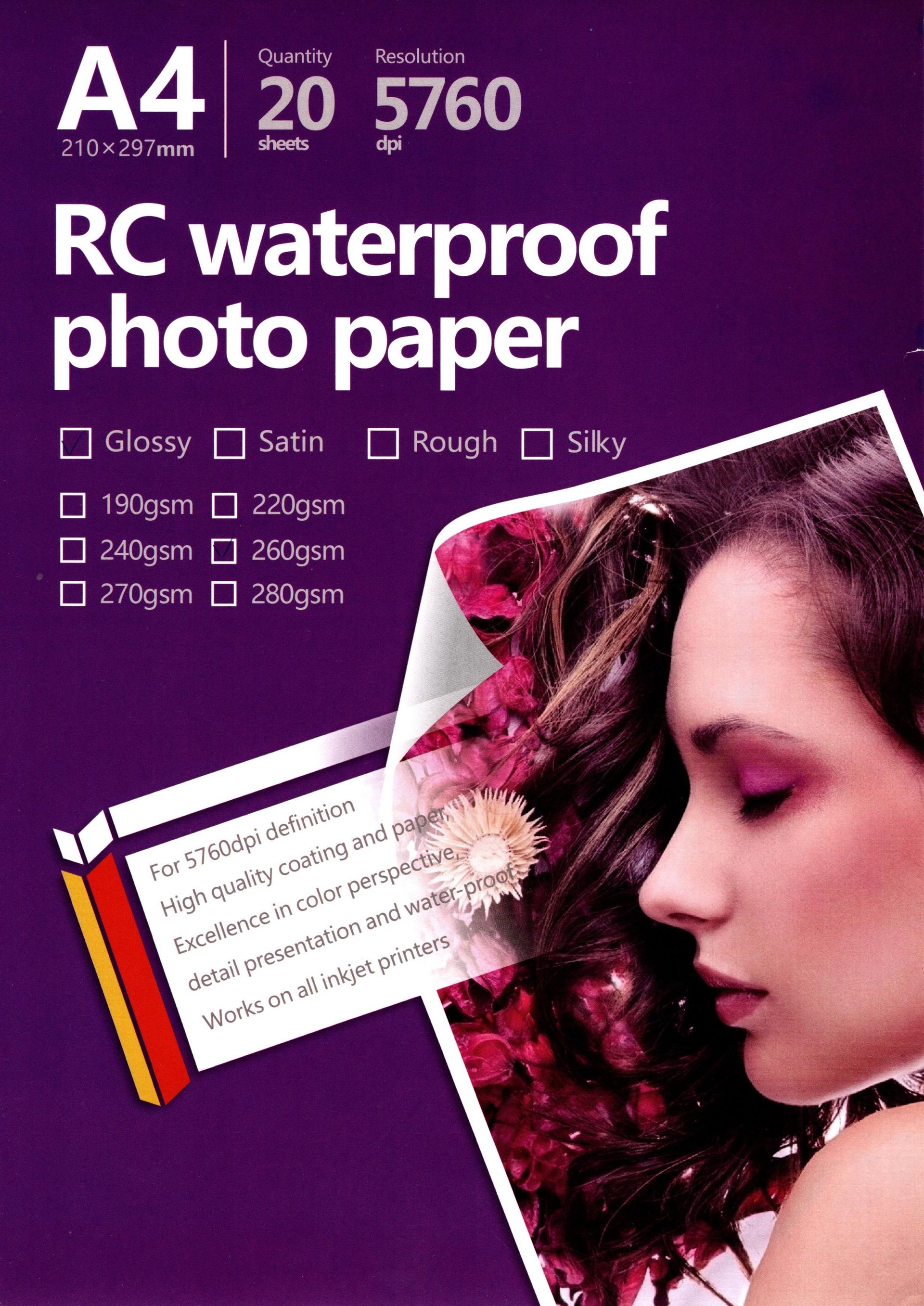A4 - 260gsm RS photo paper-glossy, şəkil 1