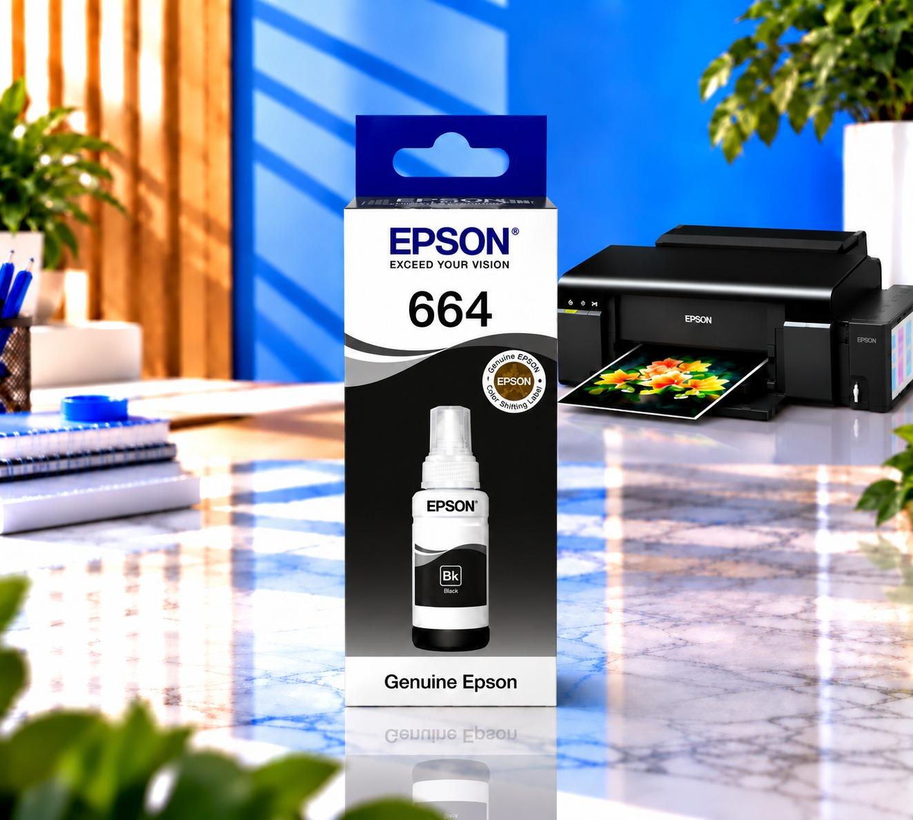 Canon EcoTank 664 Black Orijinal, şəkil 1