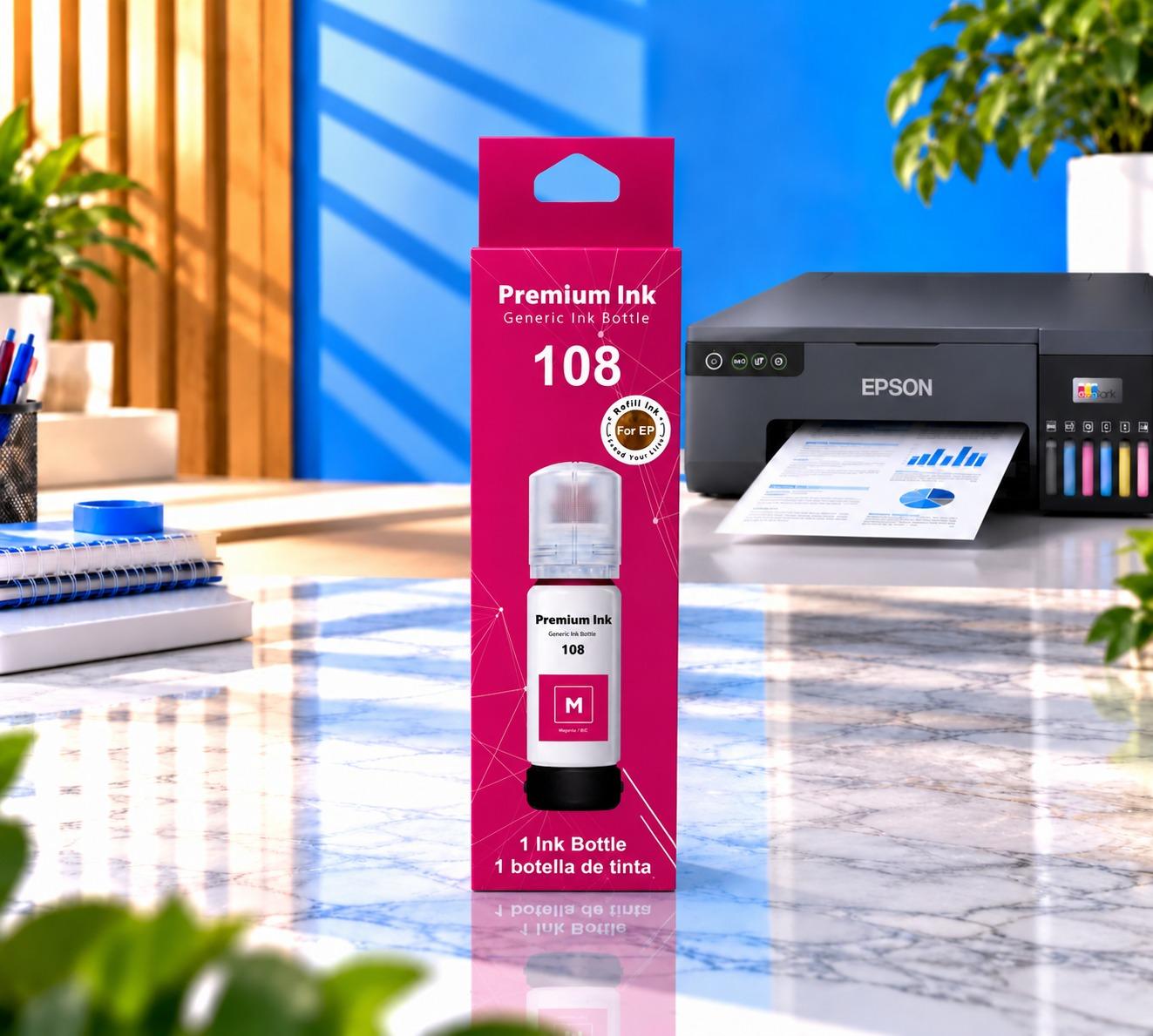 Epson EcoTank 108 Magenta Premium, şəkil 1