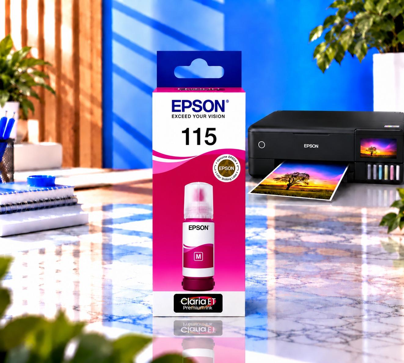 Epson EcoTank 115 Magenta Orijinal, şəkil 1
