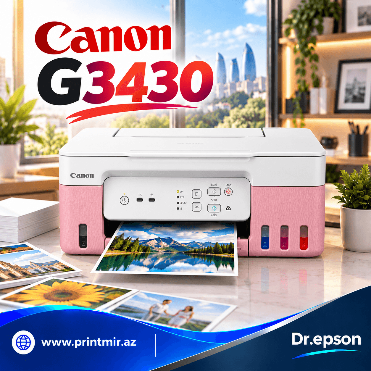 CANON MFP PIXMA G3430 PINK, şəkil 1