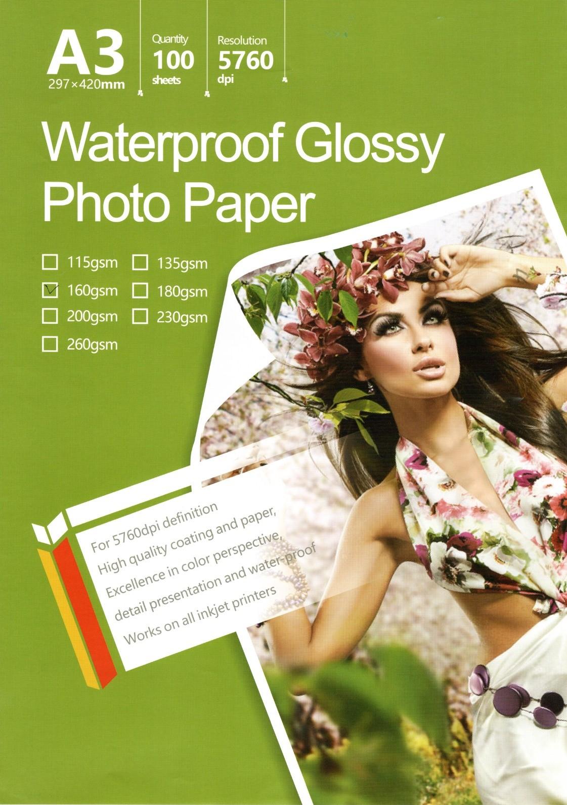 A3 - 160gsm single side glossy photo paper, şəkil 1
