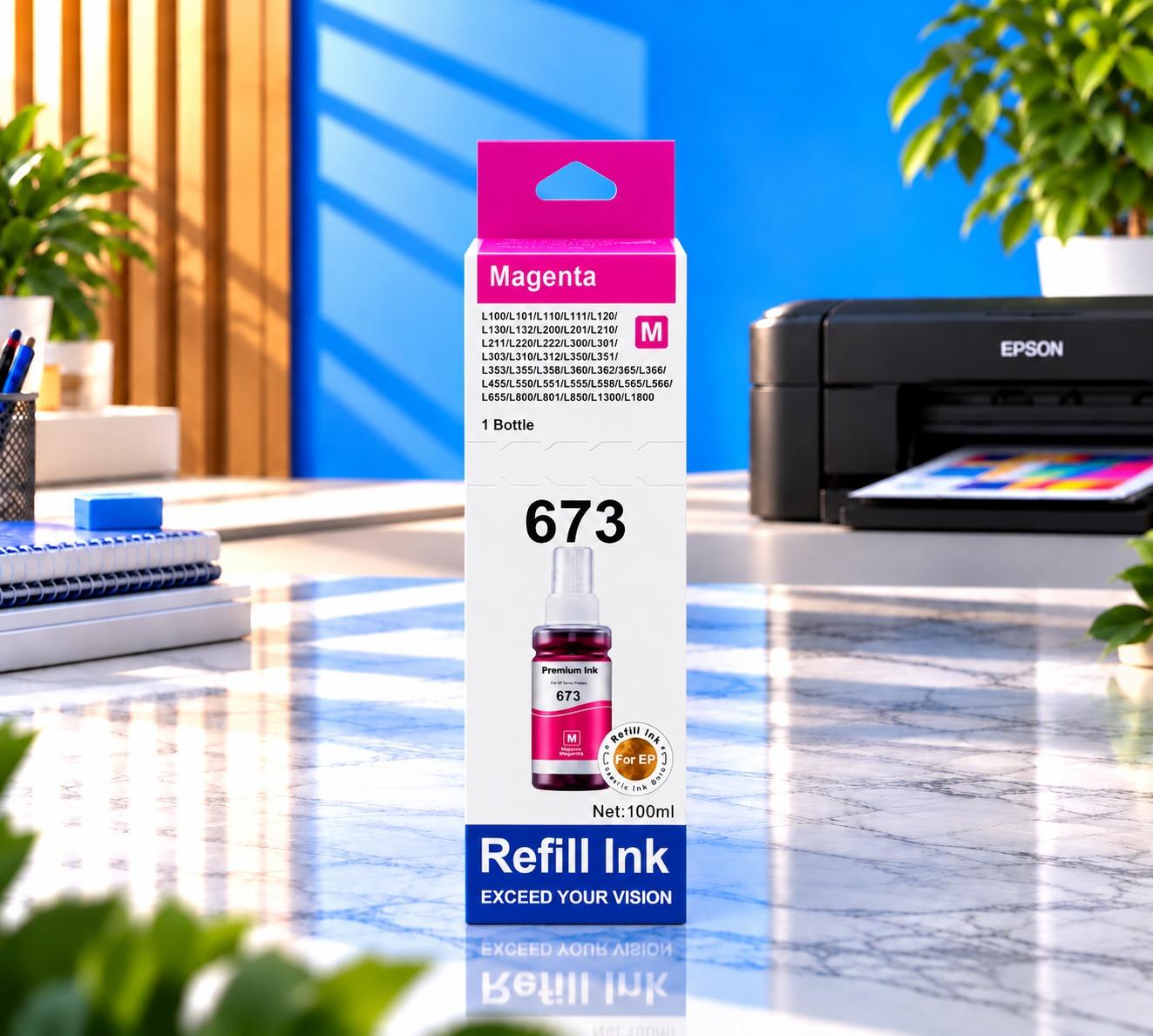 Epson 673 Magenta Premium (100ml), şəkil 1