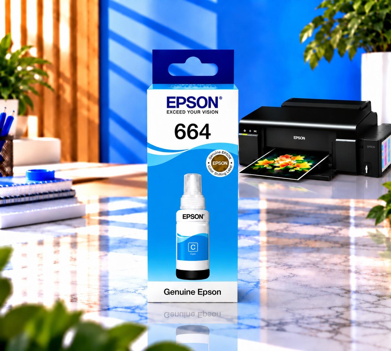 Canon EcoTank 664 Cyan Orijinal, şəkil 1