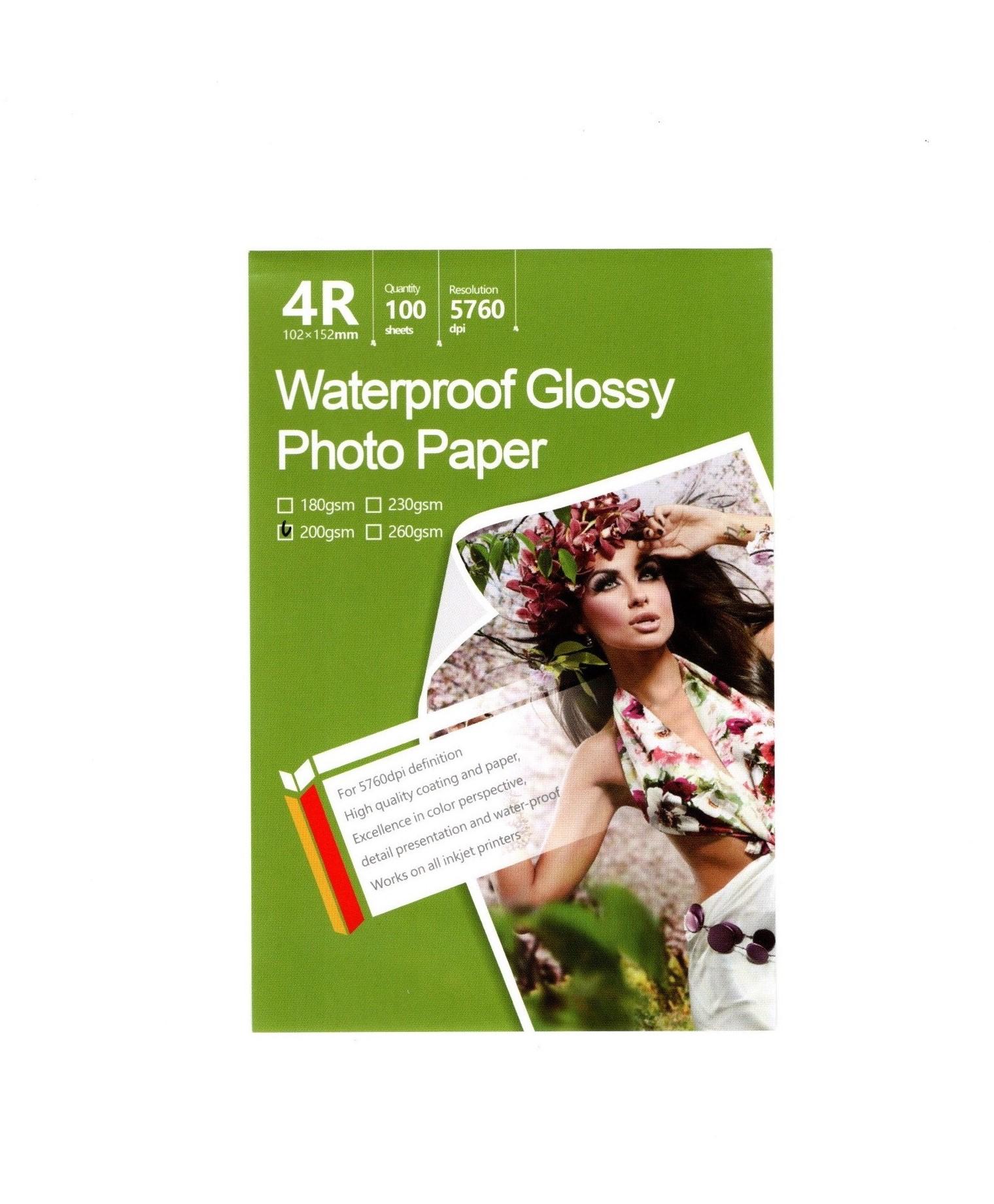 4R - 200gsm single side glossy photo paper (10x15 sm), şəkil 1