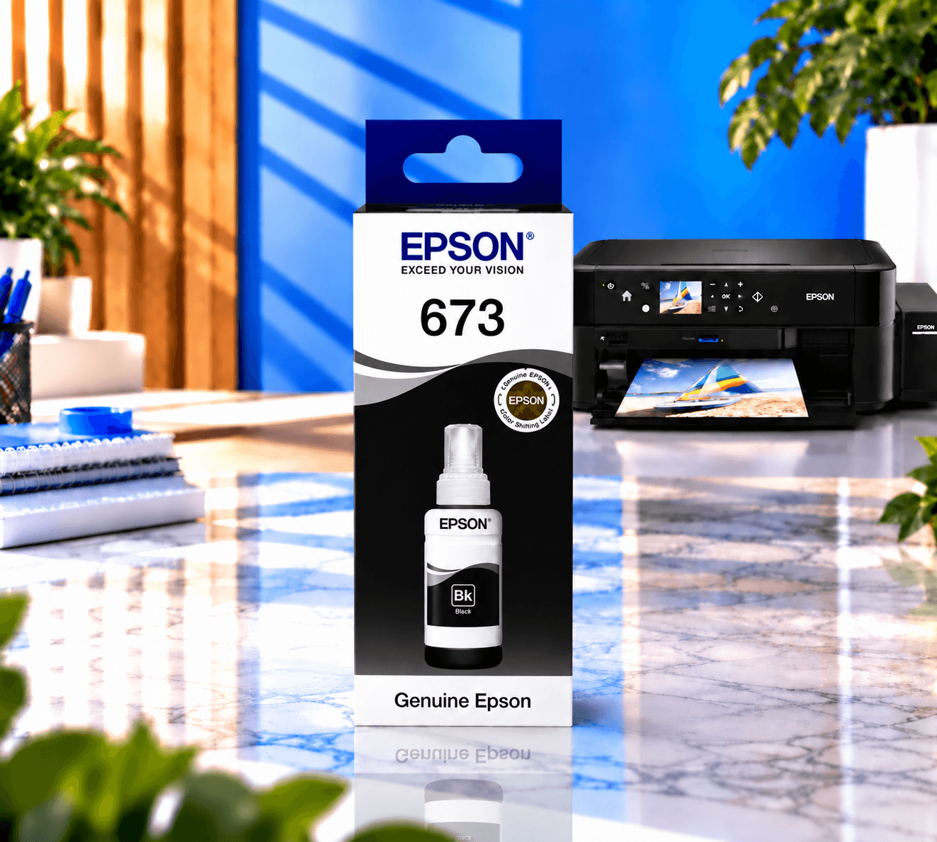 Epson EcoTank 673 Black Orijinal, şəkil 1