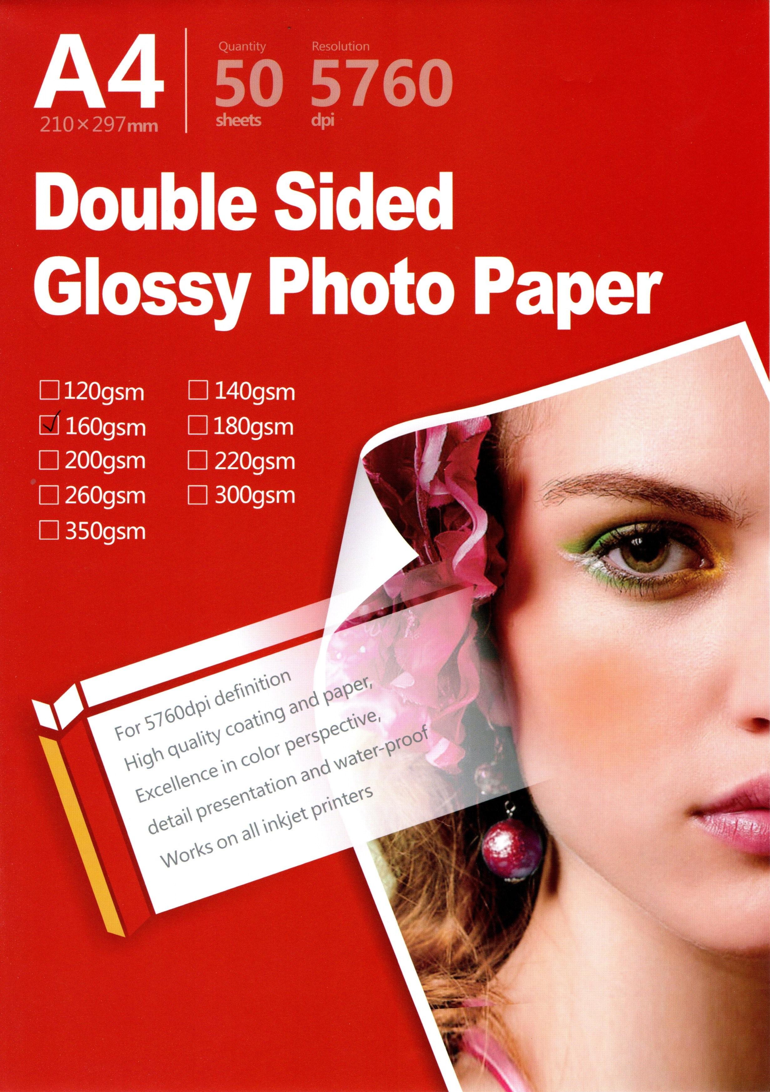 160 gsm double sideRS photo paper glossy, şəkil 1