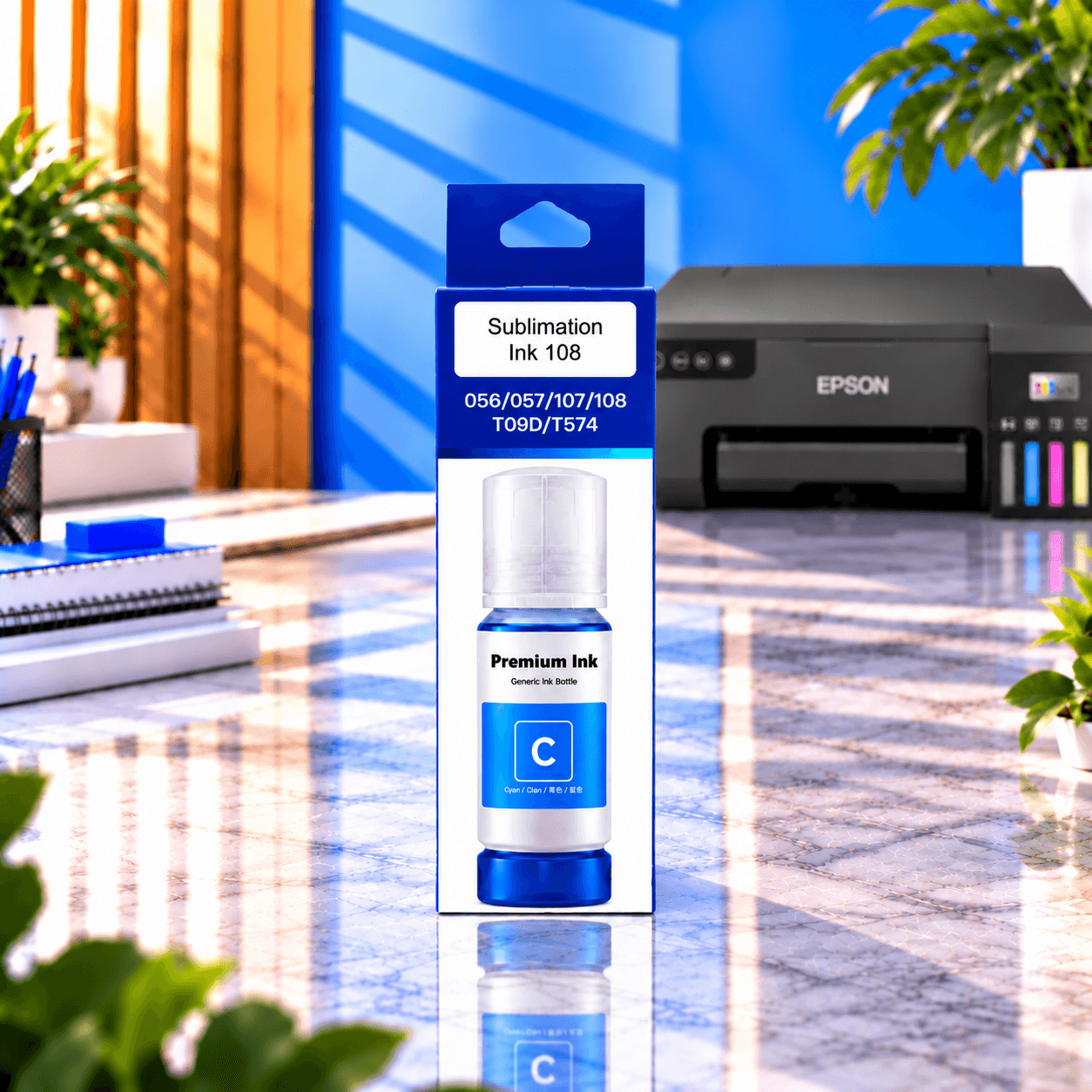 Epson 108 Cyan Sublim Premium, şəkil 1