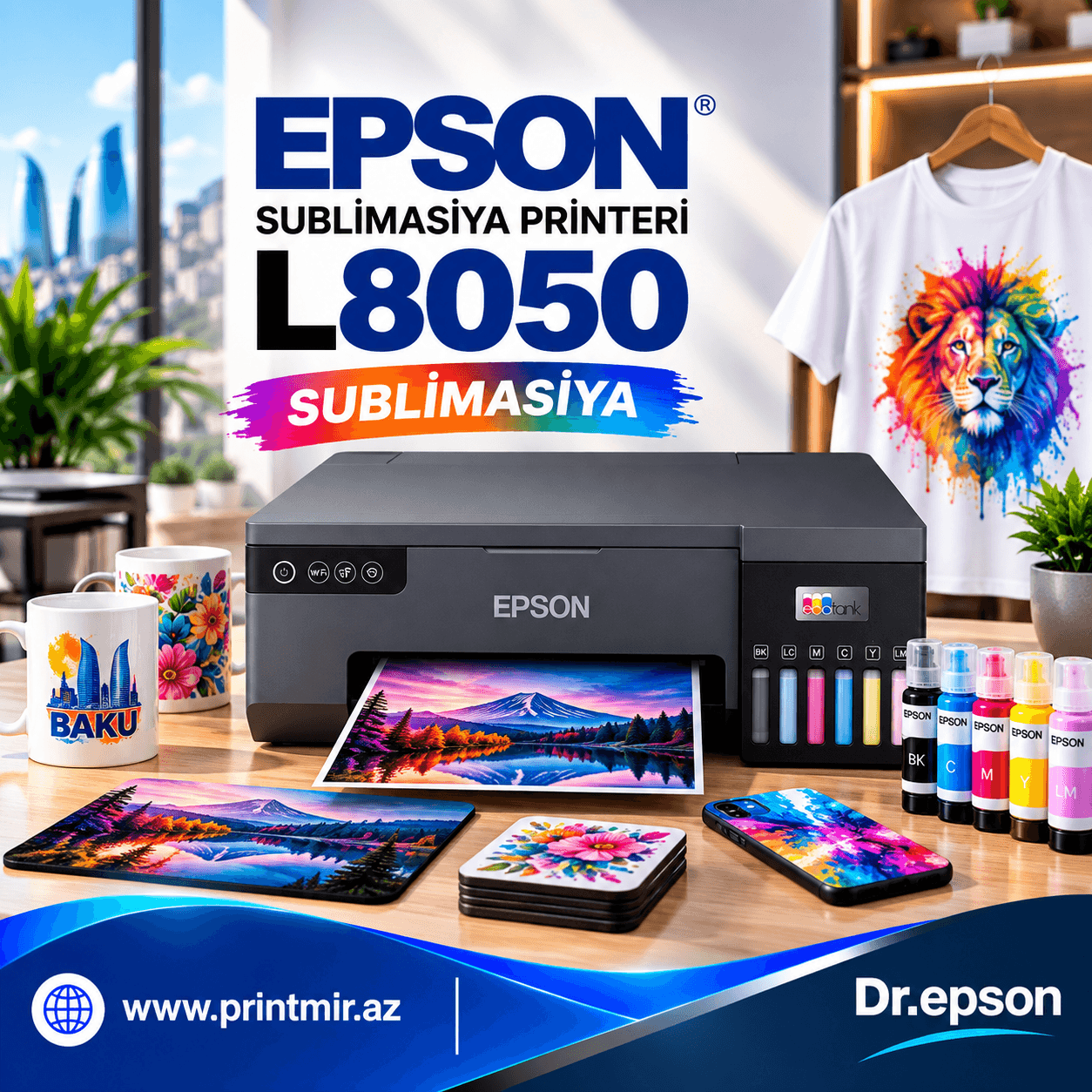 Epson L8050 A4 Sublim, şəkil 1