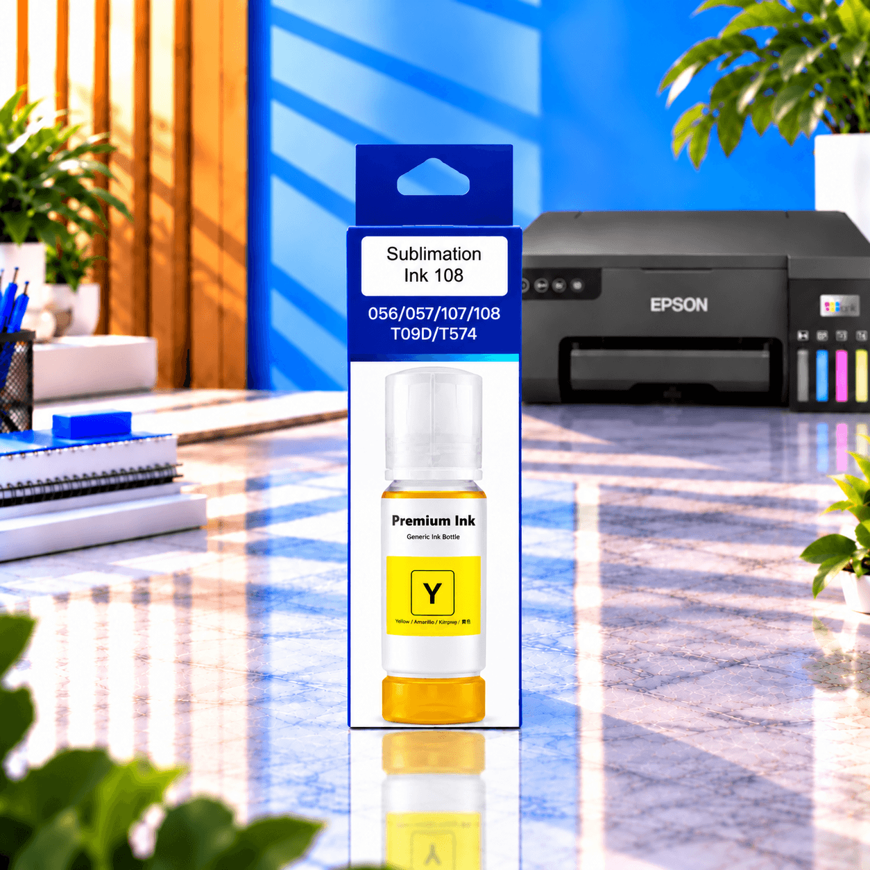 Epson 108 Yellow Sublim Premium, şəkil 1