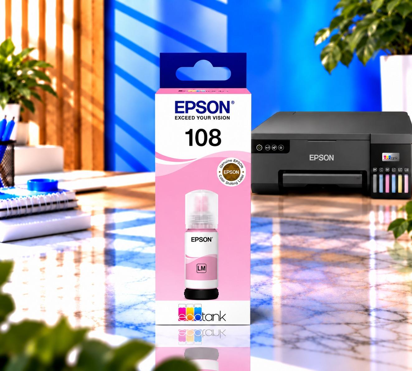 Epson EcoTank 108 Light Magenta Orijinal, şəkil 1
