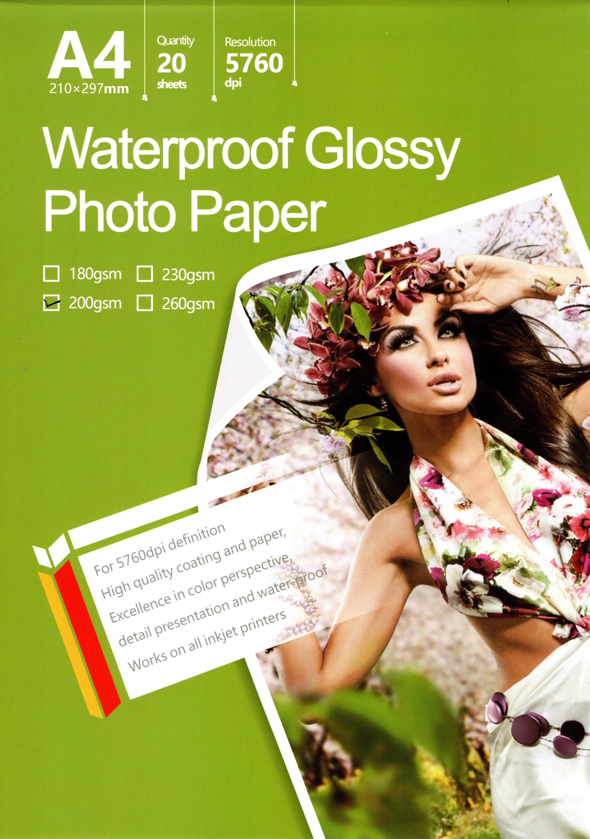 A4 - 200gsm single side glossy photo paper, şəkil 1