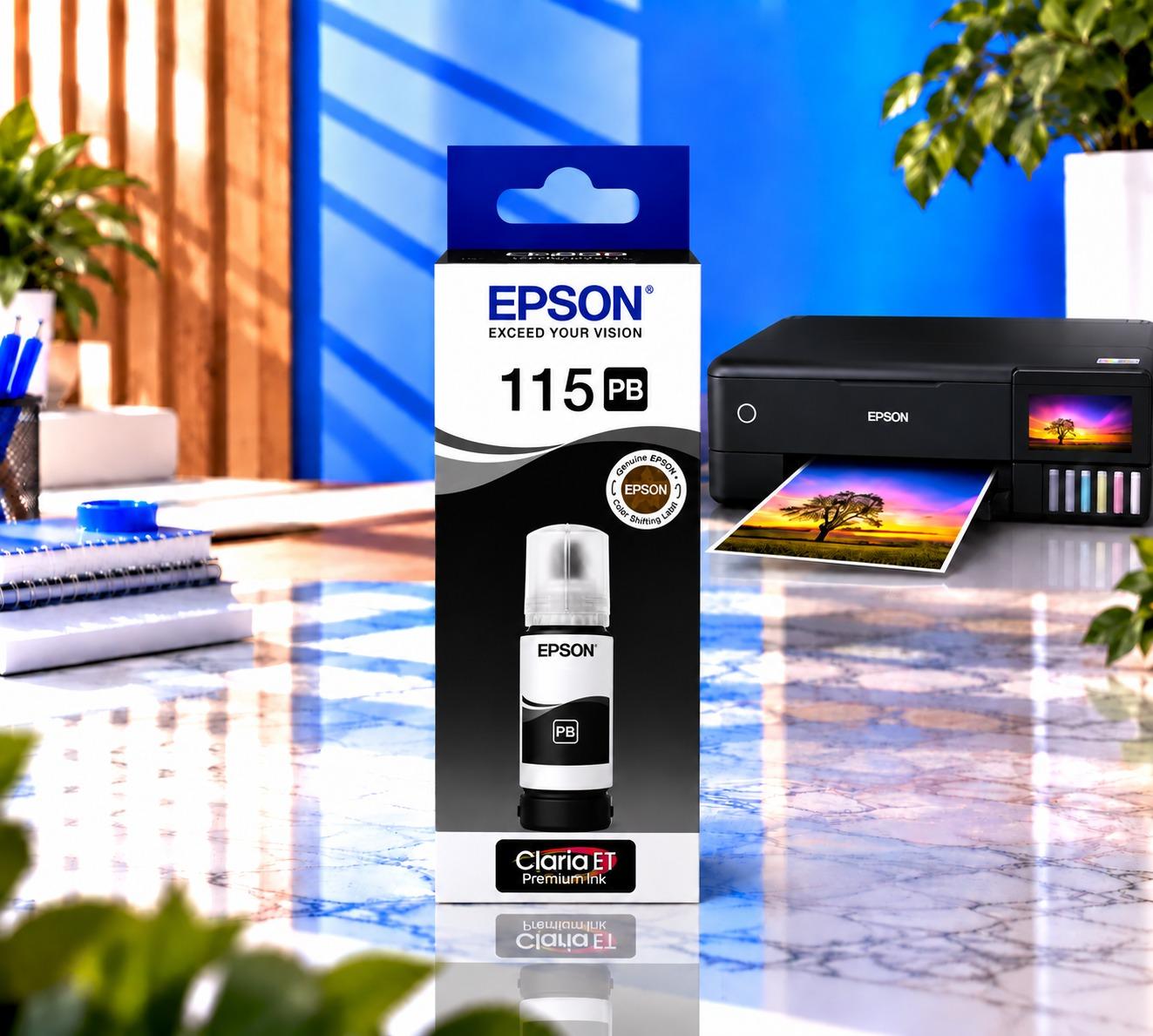Epson EcoTank 115 Black Orijinal, şəkil 1