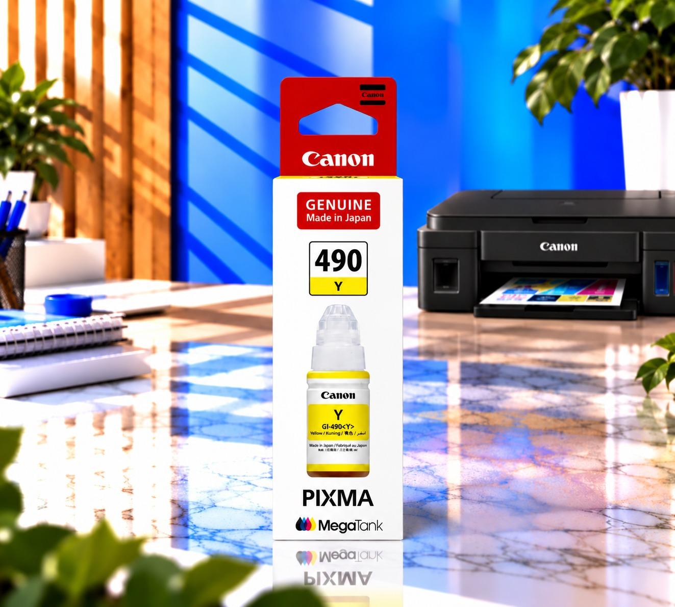 Canon GI-490 Yellow Orijinal, şəkil 1